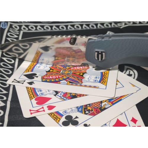 Shieldon Hierophant Pocket Knife 154CM Steel 3.38'' Drop Point Blade G10 Handle Folding Knife with Easy Open Flipper & Thumb Stud for Every Day Carry