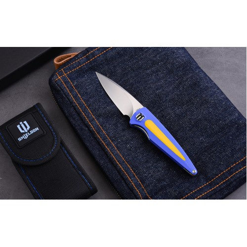 Shieldon Colibri Pocket Knife 154CM Steel 2.91'' Blade G10 Handle Titanium Pocket Clip Folding Knife, Nested Liner Lock EDC Knife