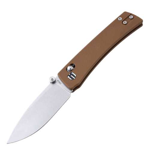 Shieldon Kite Outdoor Knife, 154CM Steel Made 3“ Stonewash Finish Drop Point Blade Axis Lock Folding Knife with G10 Handle, Pocket Clip & Thumb Stud